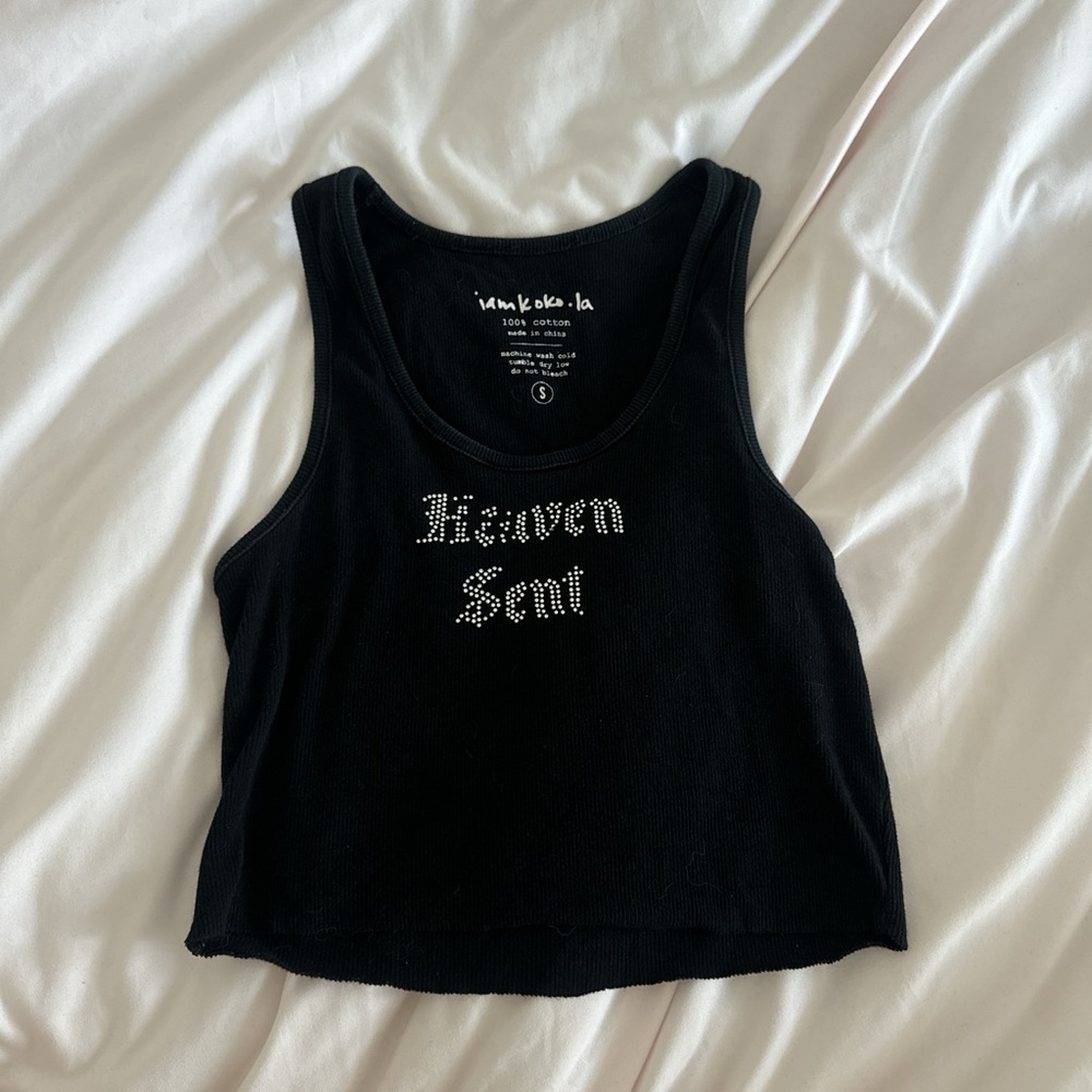 Black Heaven Sent Tank Top